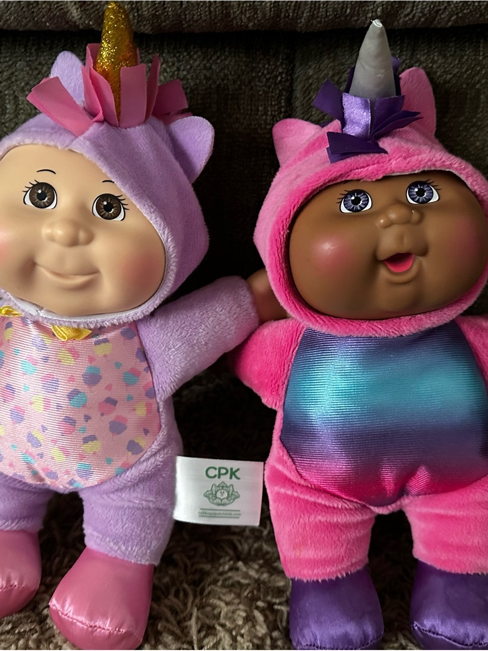 Cabbage Patch Kids cuties Unicorn Plush Dolls - Pink and Purple